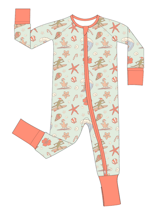 Surfing into Christmas - Matching Family Pajamas - Infant (Limited Drop)